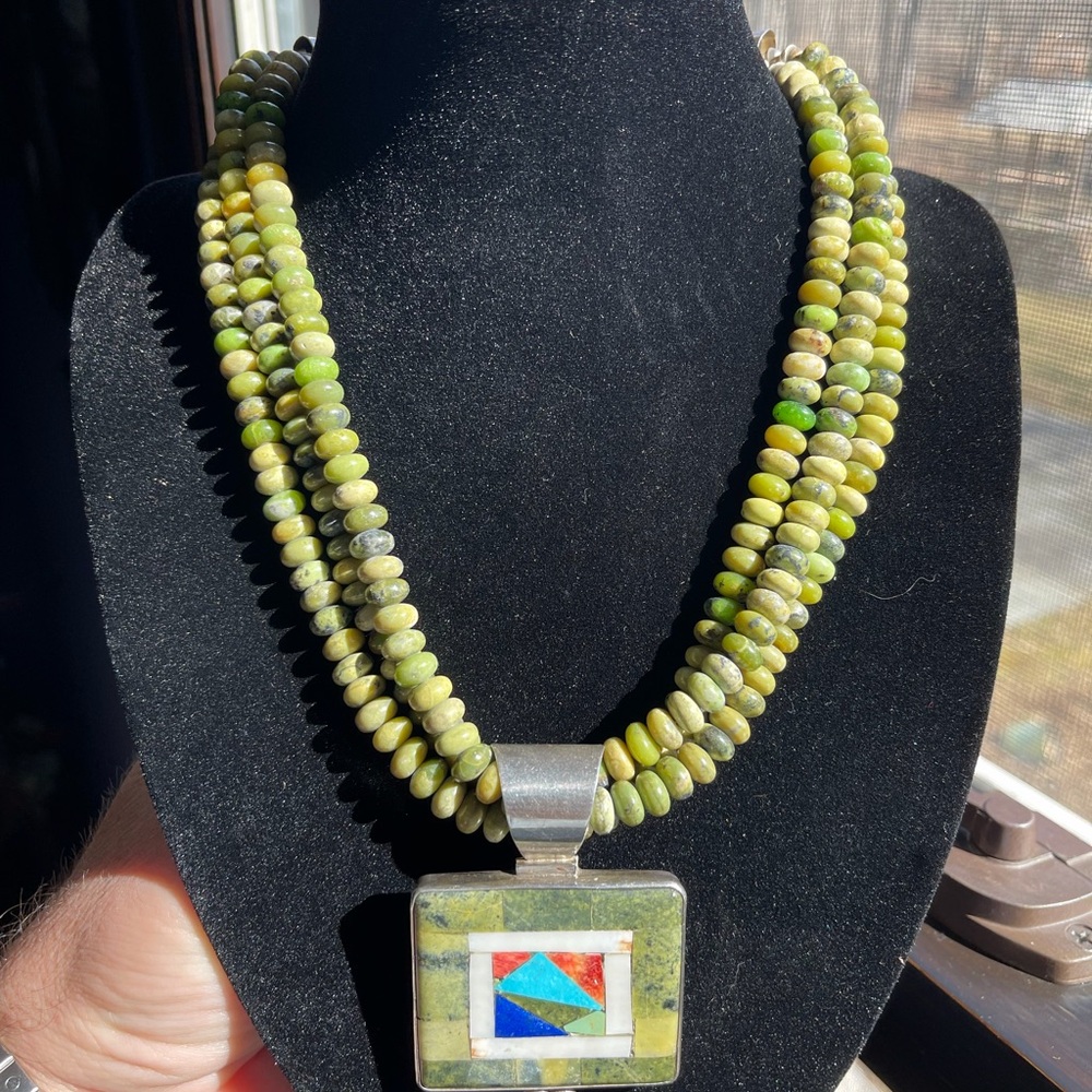 Vintage Navajo necklace Orlando Crespin